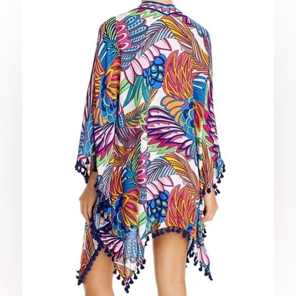 NWT Trina Turk Paradise Plume Kimono Cover Up - Picture 2 of 8